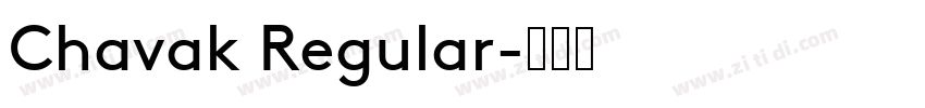 Chavak Regular字体转换